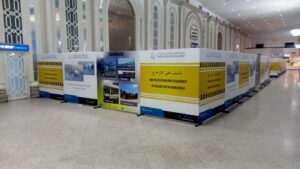 Traveux installation ceinture passager aeroport Tunis Carthage